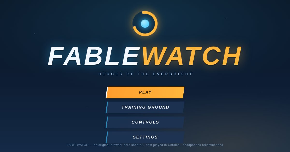 Screenshot of the Fablewatch demo