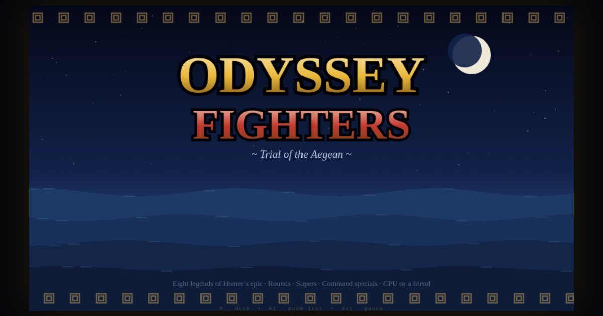 Screenshot of the Odyssey Fighters demo